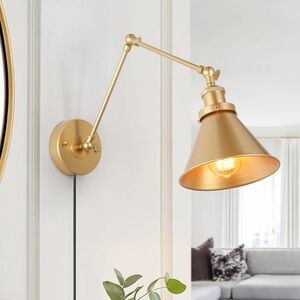 Gold swing arm lamps